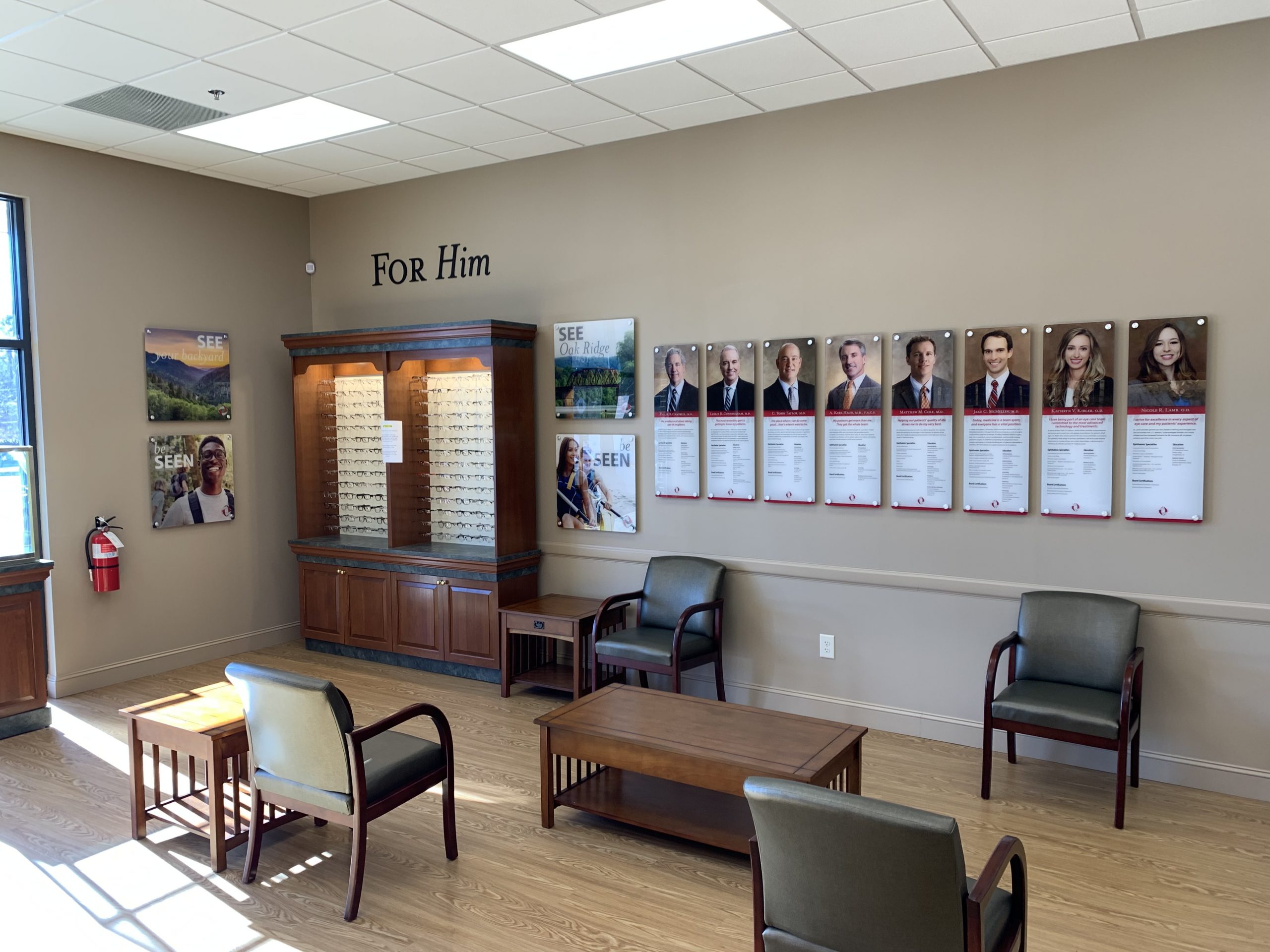 EyeCare Optical Oak Ridge Internal Signage