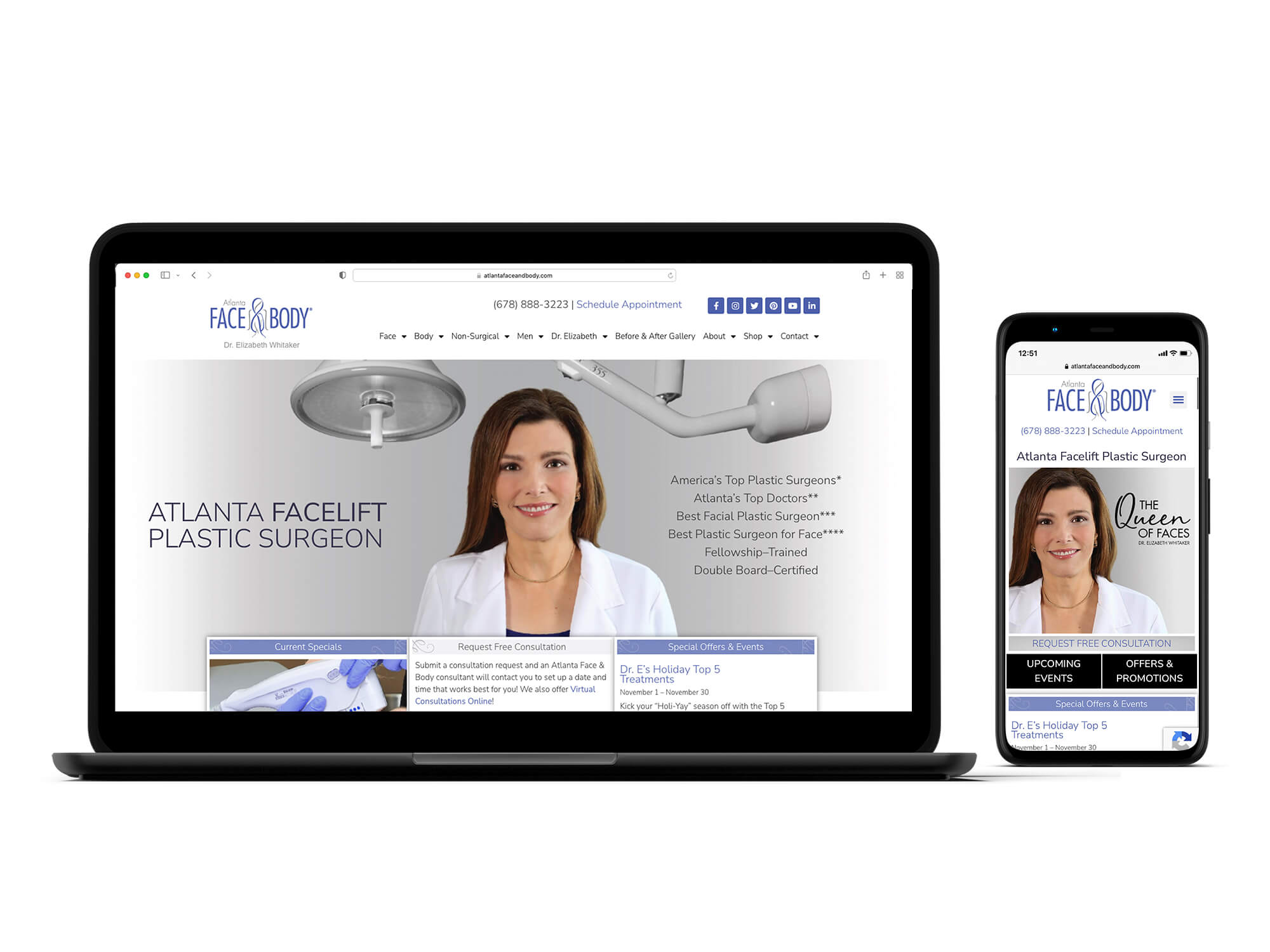 Atlanta Face & Body Website